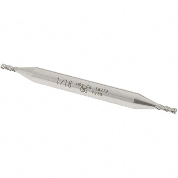 1/16" 4-Flute Cobalt Square End Mill - OSG 5677200