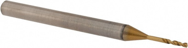 0.0315" Vanadium High Speed Steel Screw Machine Drill Bit, TiN, 150° point - OSG 61508