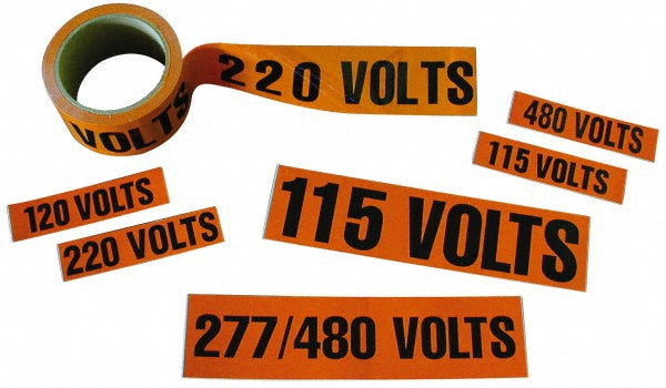277 Volts Label - AccuformNMC JL22008O