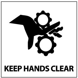 Keep Hands Clear Label - AccuformNMC S49AP