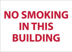 No Smoking in This Building Sign - AccuformNMC M359RB