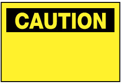 Caution - Blank No Legend Sign - AccuformNMC C1P