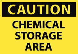 CHEMICAL STORAGE AREA Sign - AccuformNMC C126RB