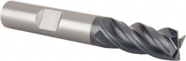 3/8" 4-Flute Solid Carbide Square End Mill, AlTiN - SGS 36530
