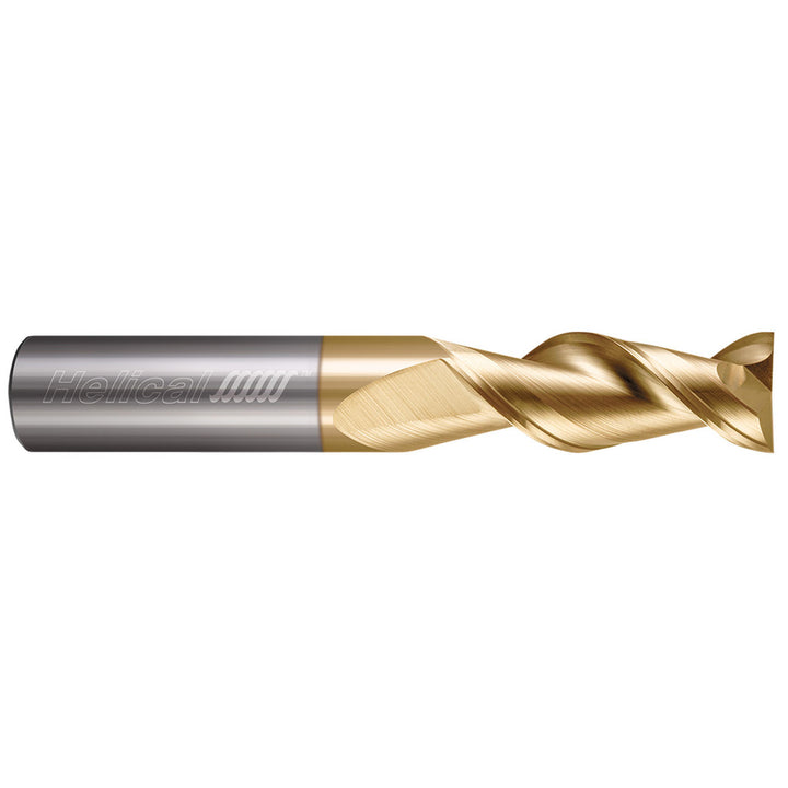 1/4" 2-Flute Solid Carbide Square End Mill, ZrN - Helical Solutions 00197