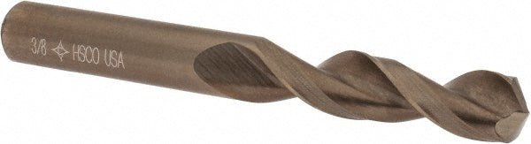 3/8" Cobalt Screw Machine Drill Bit, Coated, 135° point - Cleveland C14220