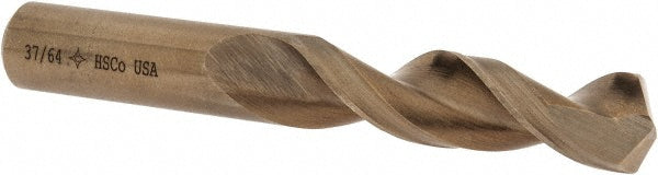 37/64" Cobalt Screw Machine Drill Bit, Coated, 135° point - Cleveland C14233