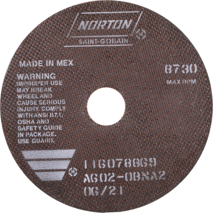 7" 60-Grit Aluminum Oxide Grinding & Cutoff Wheel - Norton 66252938796
