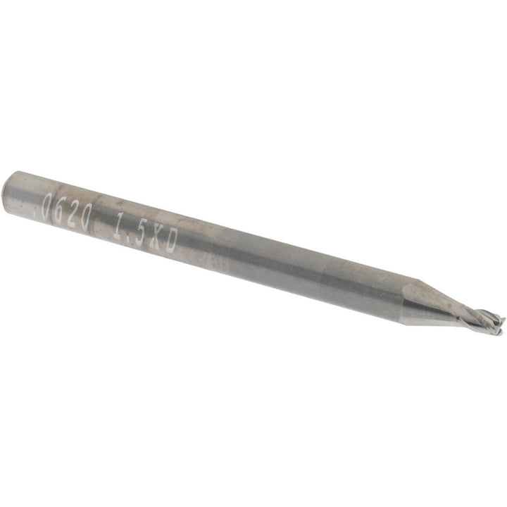 1/16" 4-Flute Solid Carbide Square End Mill - SGS 00428