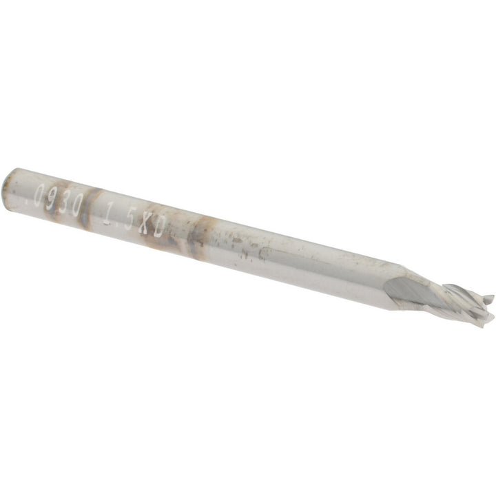 3/32" 4-Flute Solid Carbide Square End Mill - SGS 00435