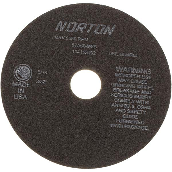 7 x 3/32" 60-Grit Aluminum Oxide Grinding & Cutoff Wheel - Norton 66252922690