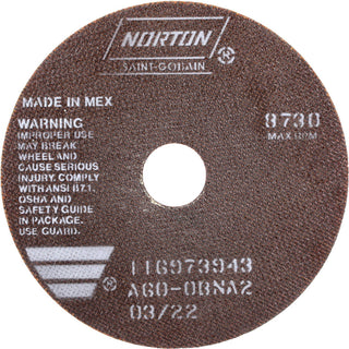 7" 60-Grit Aluminum Oxide Grinding & Cutoff Wheel - Norton 66252938788