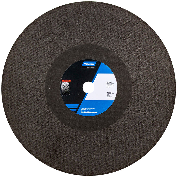 16 x 1/8" 30-Grit Aluminum Oxide Grinding & Cutoff Wheel - Norton 66253464694