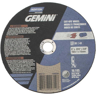 6" Aluminum Oxide Grinding & Cutoff Wheel - Norton 66252809714