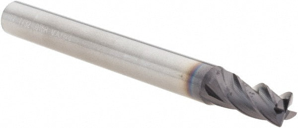 7/32" 4-Flute Solid Carbide Corner Radius End Mill, AlTiN - M.A. Ford. 17721812A