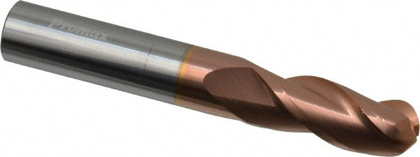 3/8in" 3-Flute Solid Carbide Ball End Mill, TiCN - ProMax 113-02412