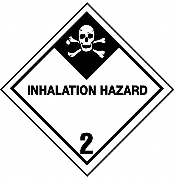 Inhalation Hazard 2 Sign - AccuformNMC DL105P