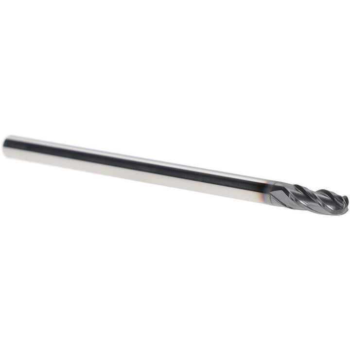 1/8" 4-Flute Solid Carbide Ball End Mill, AlTiN - Iscar 5621049