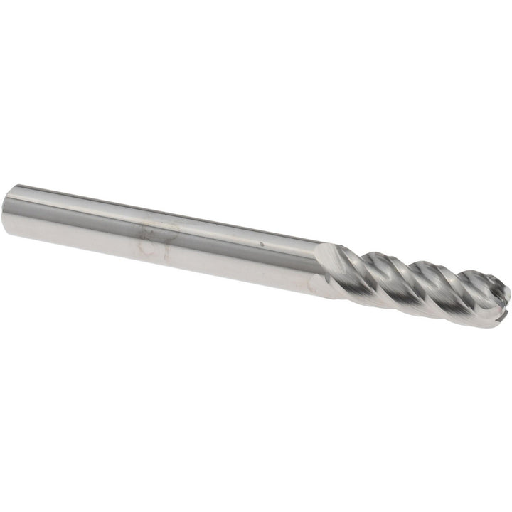 1/4" 4-Flute Solid Carbide Corner Radius End Mill - Accupro 12182458