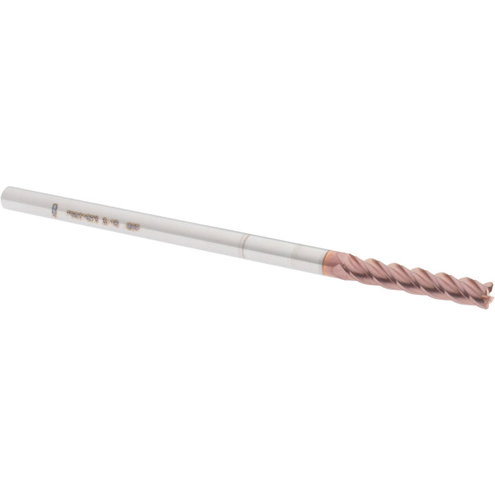 3/16" 4-Flute Solid Carbide Corner Radius End Mill, TiCN - Accupro 12183460