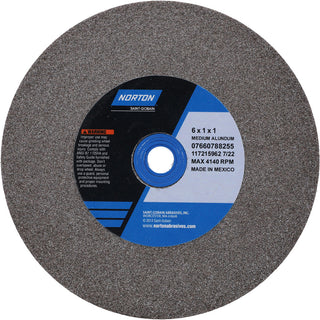 6 x 1" 60; 80-Grit Aluminum Oxide Grinding & Cutoff Wheel - Norton 07660788255
