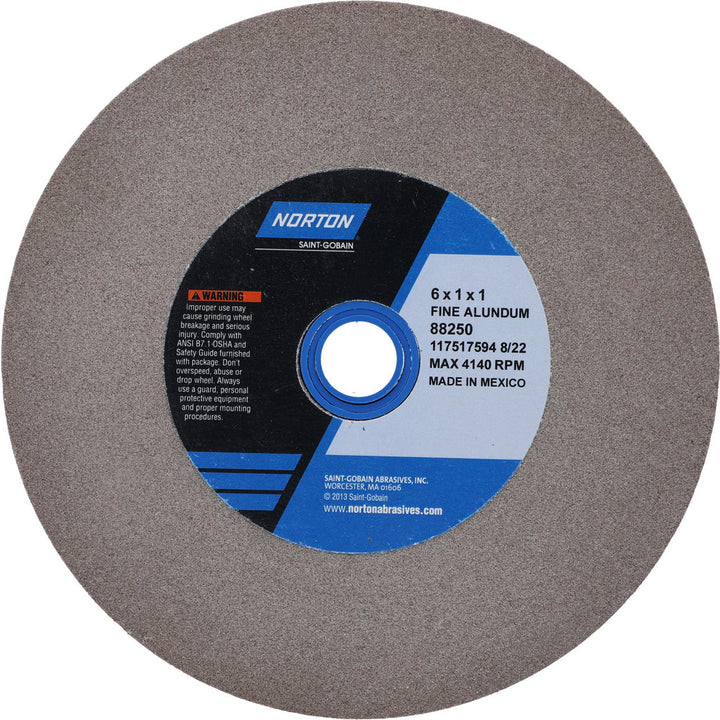 6 x 1" 100; 120-Grit Aluminum Oxide Grinding & Cutoff Wheel - Norton 07660788250