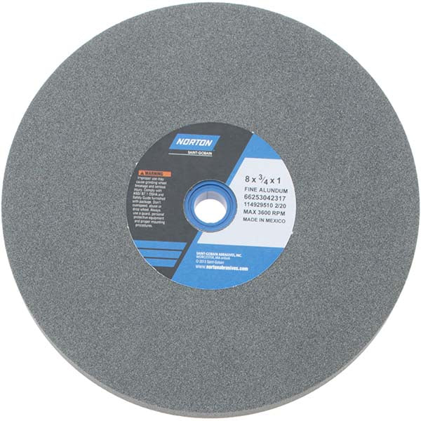 8 x 3/4" 100-Grit Aluminum Oxide Grinding & Cutoff Wheel - Norton 66253042317