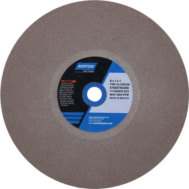 8 x 1" 100; 120-Grit Aluminum Oxide Grinding & Cutoff Wheel - Norton 07660788280