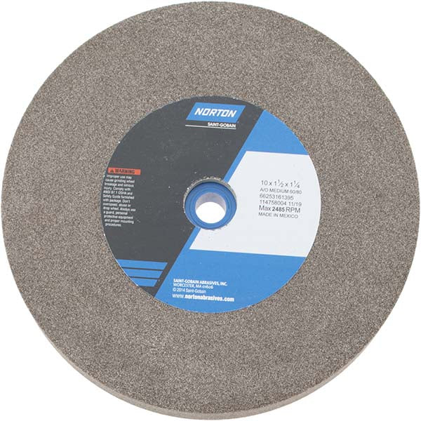 10 x 1-1/2" 60; 80-Grit Aluminum Oxide Grinding & Cutoff Wheel - Norton 66253161395