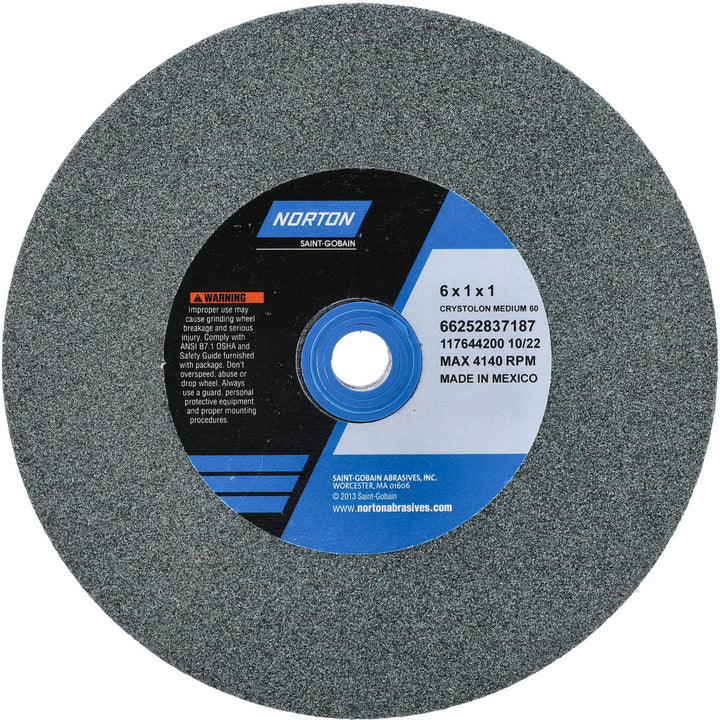 6 x 1" 60-Grit Silicon Carbide Grinding & Cutoff Wheel - Norton 66252837187