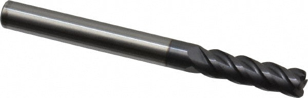 3/16" 4-Flute Solid Carbide Corner Radius End Mill, AlTiN - ProMax 129-41214