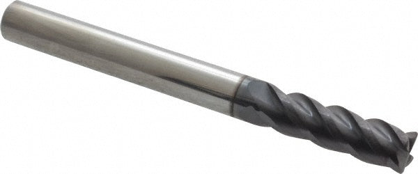 1/4" 4-Flute Solid Carbide Corner Radius End Mill, AlTiN - ProMax 129-31614