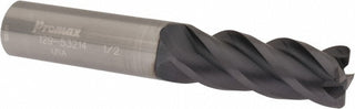 1/2" 4-Flute Solid Carbide Corner Radius End Mill, AlTiN - ProMax 129-53214
