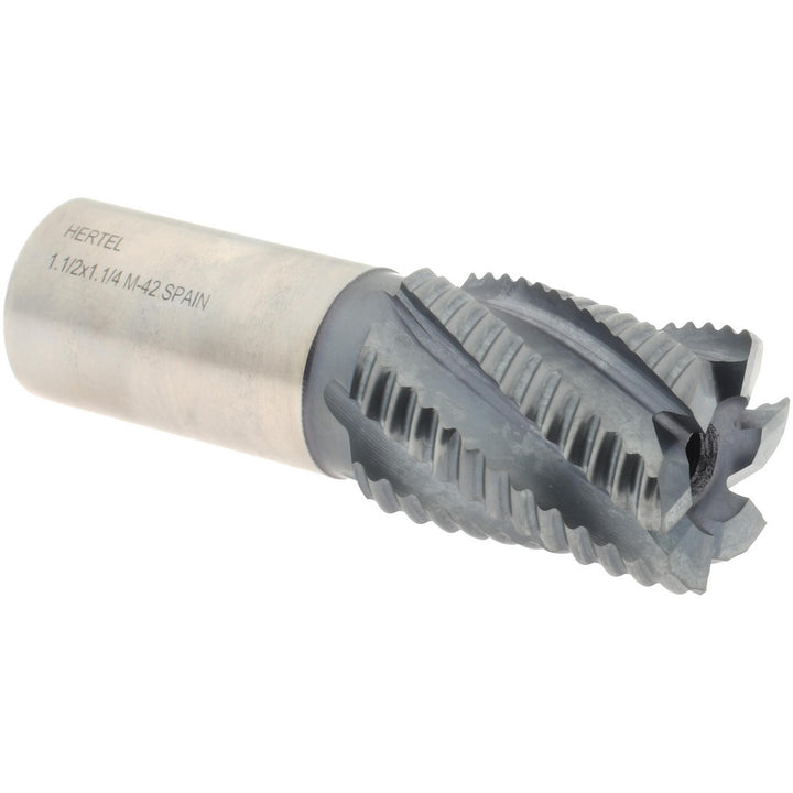1.5000" 6-Flute Cobalt Single End Mill, TiCN - Hertel 75987552