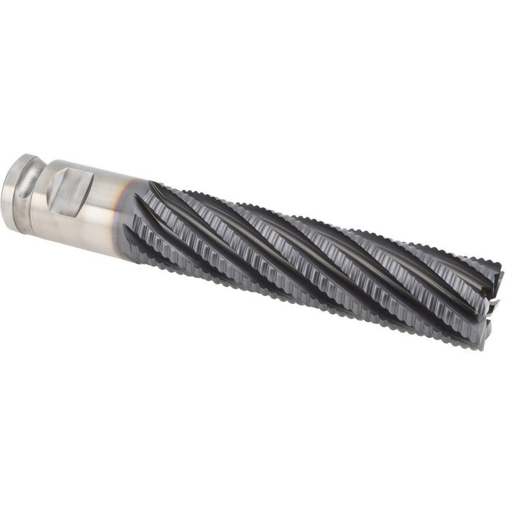 2" 8-Flute Cobalt Roughing End Mill, TiCN - Hertel 75987594