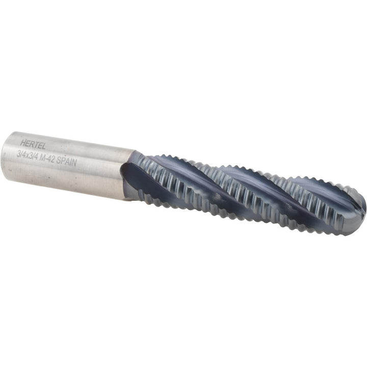 0.75" 4-Flute Cobalt Roughing End Mill, TiCN - Hertel 75987685