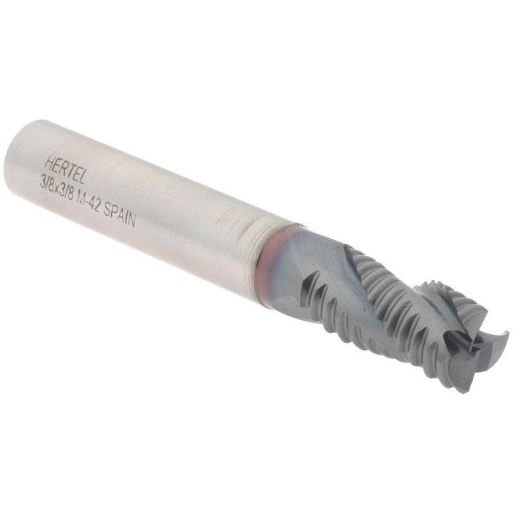 0.3750" 3-Flute Cobalt Single End Mill, TiCN - Hertel 75987701