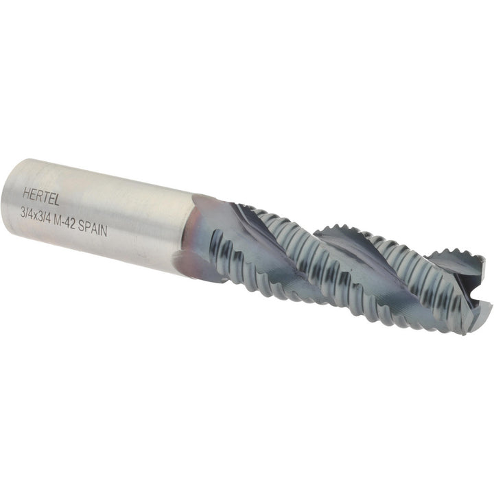 0.7500" 3-Flute Cobalt Single End Mill, TiCN - Hertel 75987727