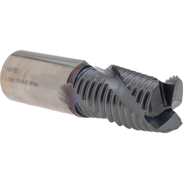 1.2500" 3-Flute Cobalt Single End Mill, TiCN - Hertel 75987792