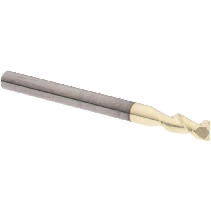 1/8" 2-Flute Solid Carbide Corner Radius End Mill, ZrN - Accupro 312902