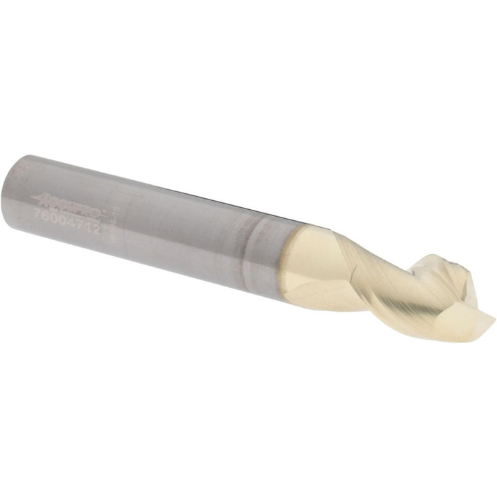 3/8" 2-Flute Solid Carbide Corner Radius End Mill, ZrN - Accupro 313166
