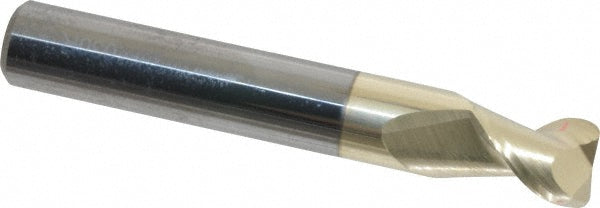3/8" 2-Flute Solid Carbide Corner Radius End Mill, ZrN - Accupro 313169