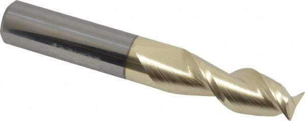 3/8" 2-Flute Solid Carbide Corner Radius End Mill, ZrN - Accupro 313192