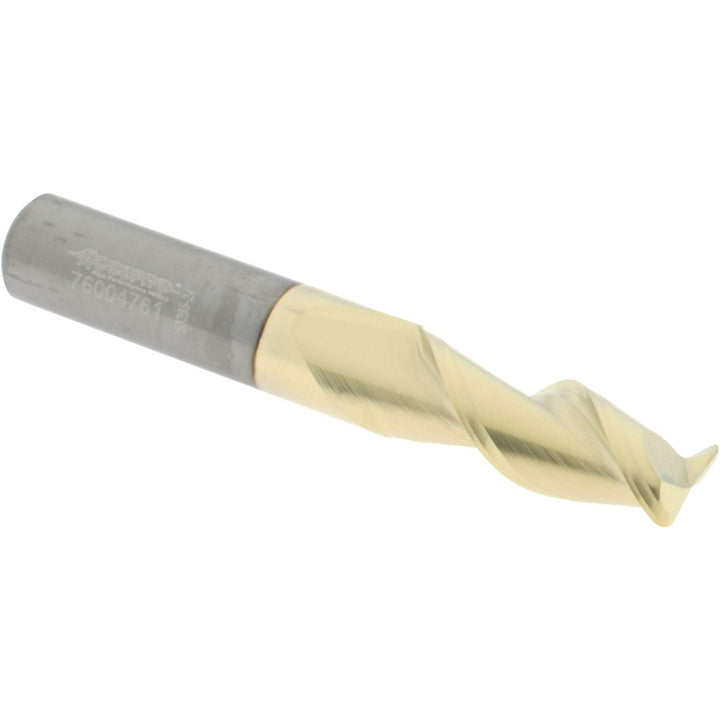 3/8" 2-Flute Solid Carbide Corner Radius End Mill, ZrN - Accupro 313198