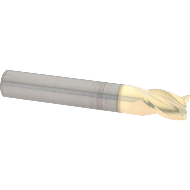 3/8" 3-Flute Solid Carbide Corner Radius End Mill, ZrN - Accupro 314711