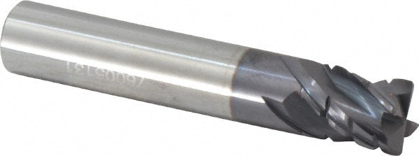 0.4375" 4-Flute Solid Carbide Roughing End Mill, AlTiN - Accupro 95168845