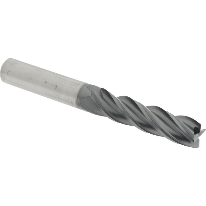 1/2" 4-Flute Solid Carbide Corner Radius End Mill, AlTiN - Accupro 95168498