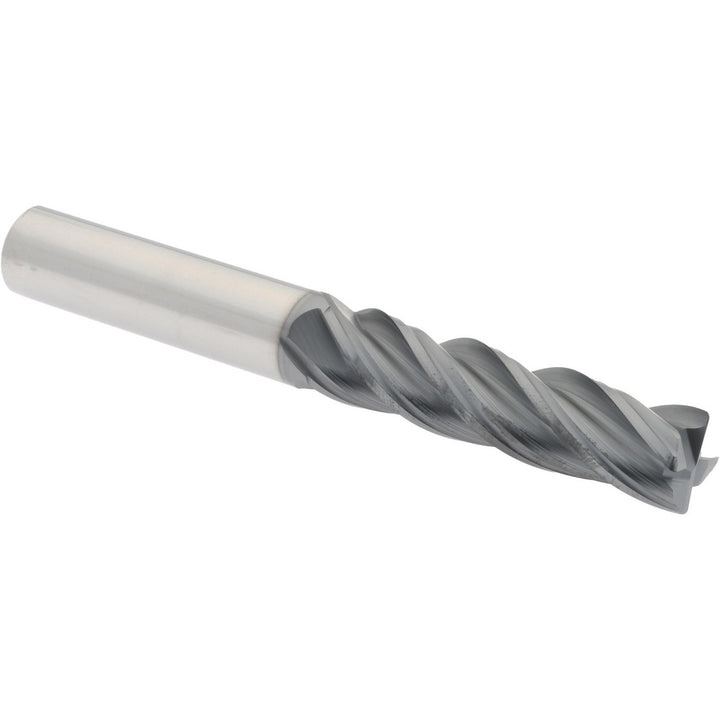 1/2" 4-Flute Solid Carbide Corner Radius End Mill, AlTiN - Accupro 95168312
