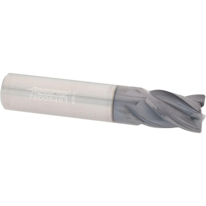 3/8" 4-Flute Solid Carbide Corner Radius End Mill, AlTiN - Accupro 95168319