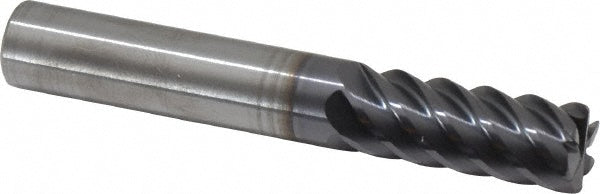 3/8" 6-Flute Solid Carbide Corner Radius End Mill, AlTiN - RobbJack XF-602-12-030
